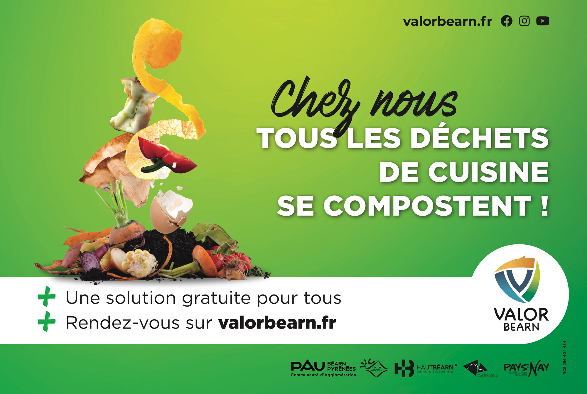 Valor Béarn encourage le compostage de tous les déchets de cuisine chez soi. Monique Sémavoine, Présidente de Valor Béarn. Petites Affiches